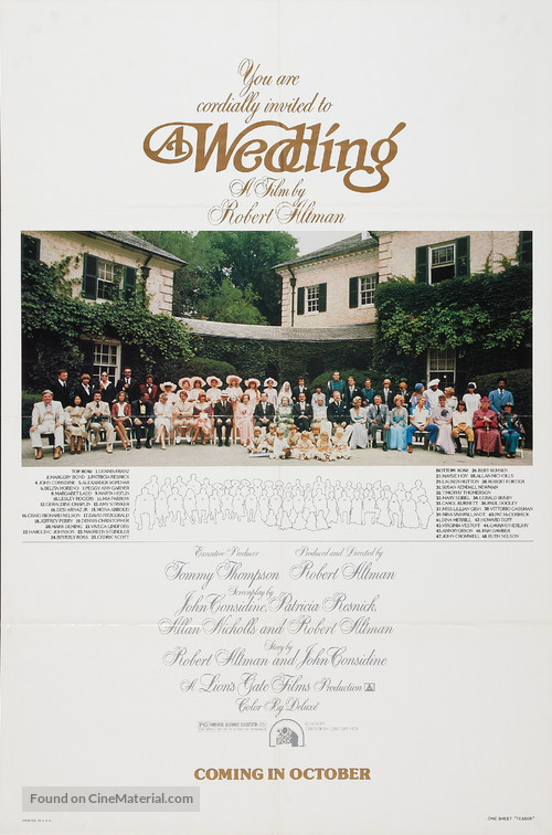 A Wedding - Movie Poster