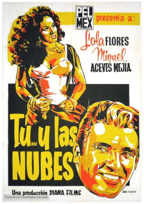 T&uacute; y las nubes - Mexican Movie Poster