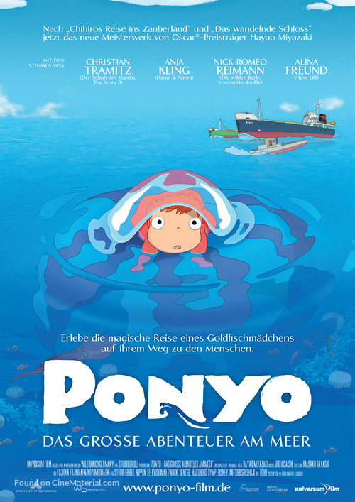 Gake no ue no Ponyo - German Movie Poster