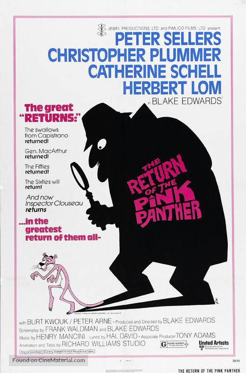 The Return of the Pink Panther - Movie Poster