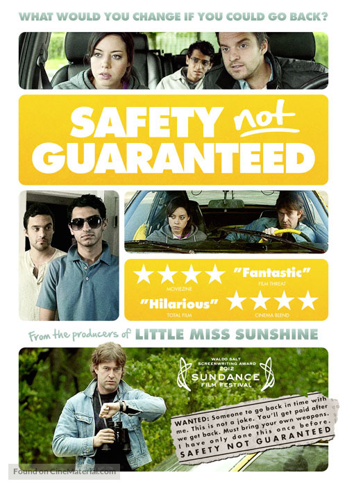 Safety Not Guaranteed - Swedish DVD movie cover