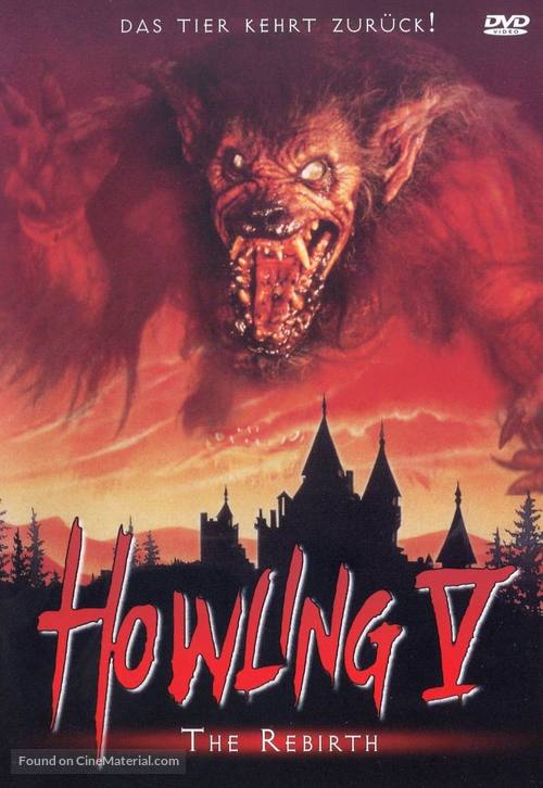 Howling V: The Rebirth - German DVD movie cover