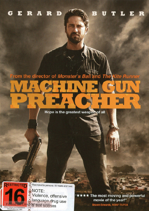 Machine Gun Preacher - New Zealand DVD movie cover