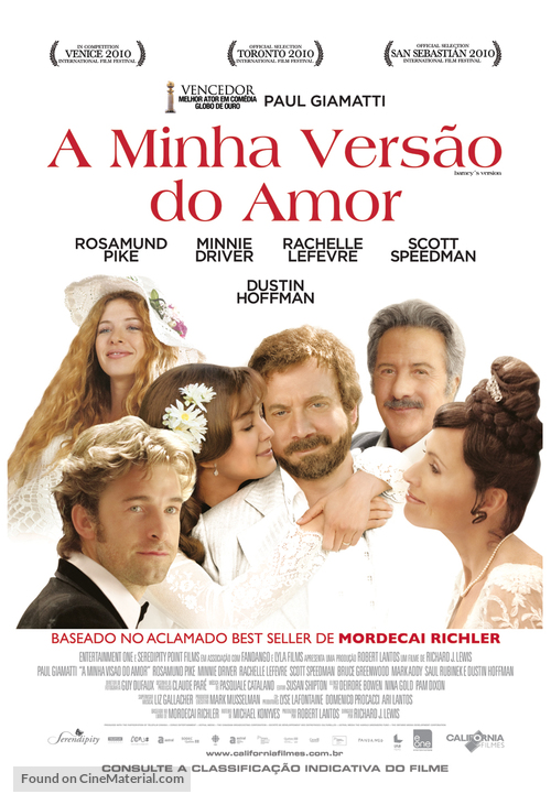 Barney&#039;s Version - Brazilian Movie Poster