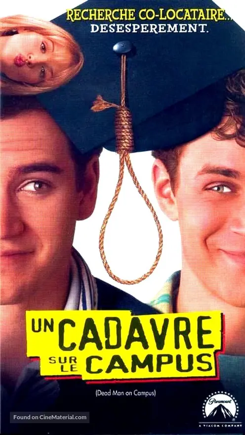 Dead Man on Campus - French VHS movie cover