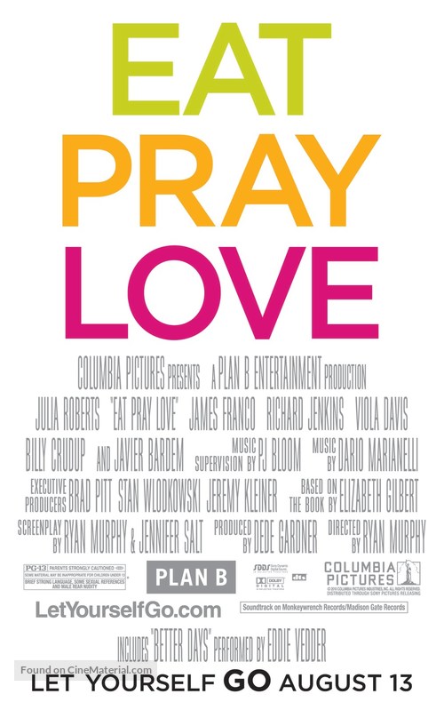 Eat Pray Love - Movie Poster