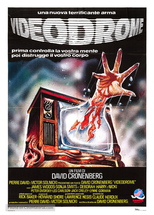 Videodrome - Italian Movie Poster