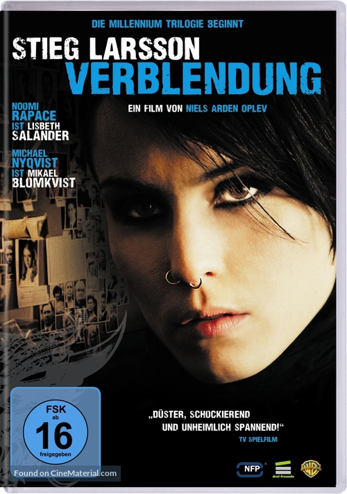 M&auml;n som hatar kvinnor - German Movie Cover