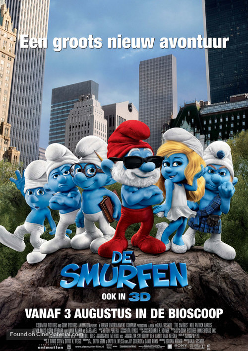 The Smurfs - Dutch Movie Poster