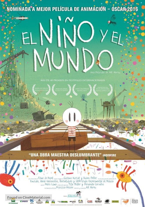 O Menino e o Mundo - Spanish Movie Poster