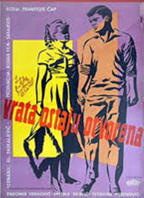 Vrata ostaju otvorena - Yugoslav Movie Poster