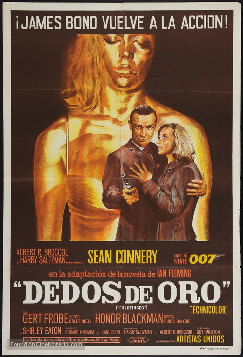 Goldfinger - Argentinian Movie Poster