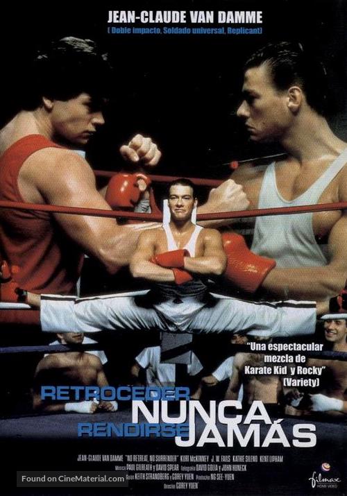 No Retreat, No Surrender - Spanish DVD movie cover