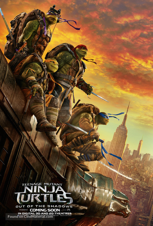 Teenage Mutant Ninja Turtles: Out of the Shadows - Movie Poster