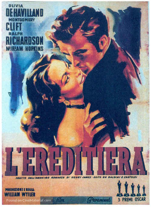 The Heiress - Italian Movie Poster