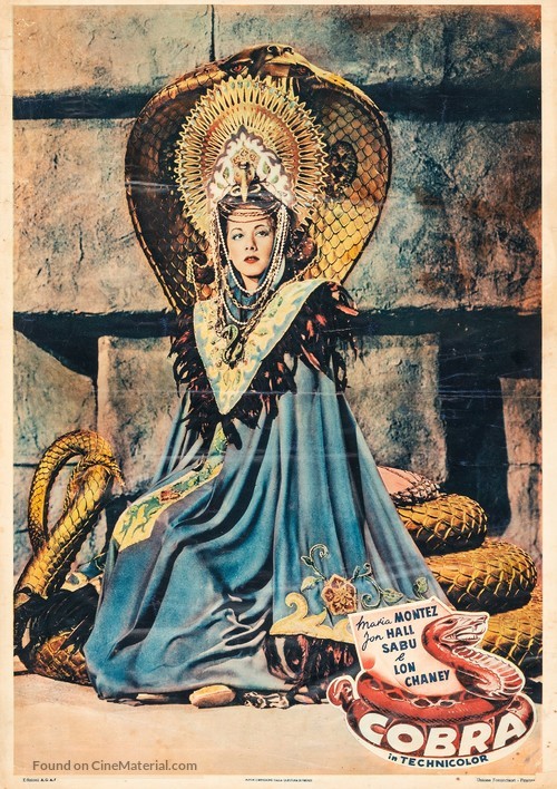 Cobra Woman - Italian Movie Poster