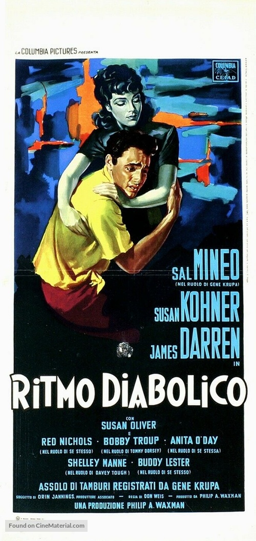 The Gene Krupa Story - Italian Movie Poster