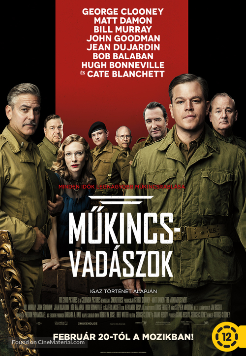 The Monuments Men - Hungarian Movie Poster