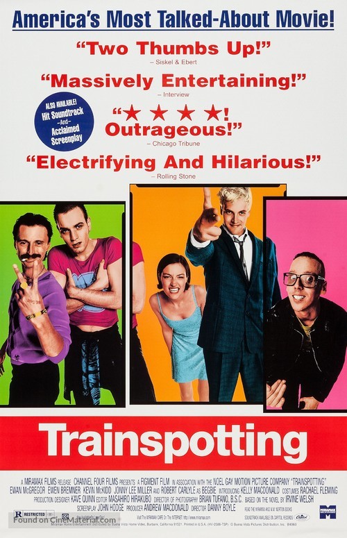 Trainspotting - Video release movie poster
