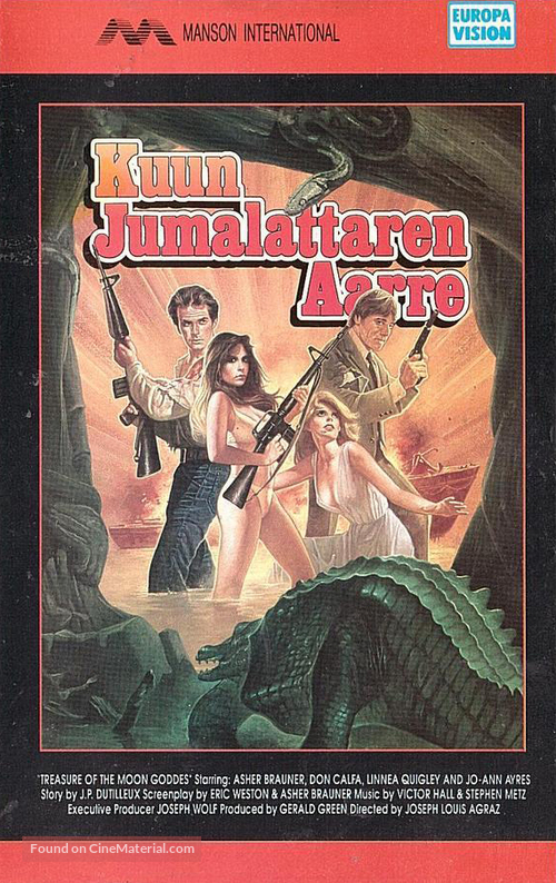 Treasure of the Moon Goddess - Finnish VHS movie cover