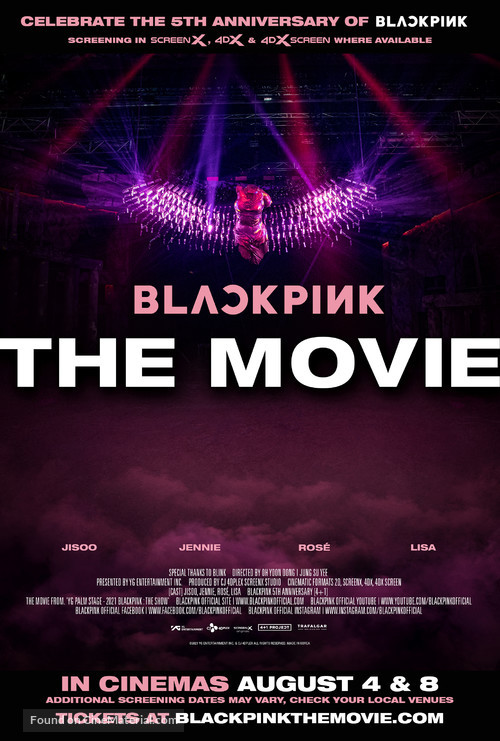 Blackpink: The Movie - British Movie Poster