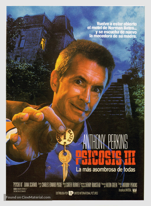 Psycho III - Spanish Movie Poster