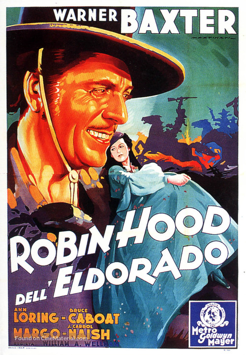 The Robin Hood of El Dorado - Italian Movie Poster