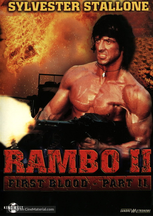 Rambo: First Blood Part II - Swedish Movie Cover