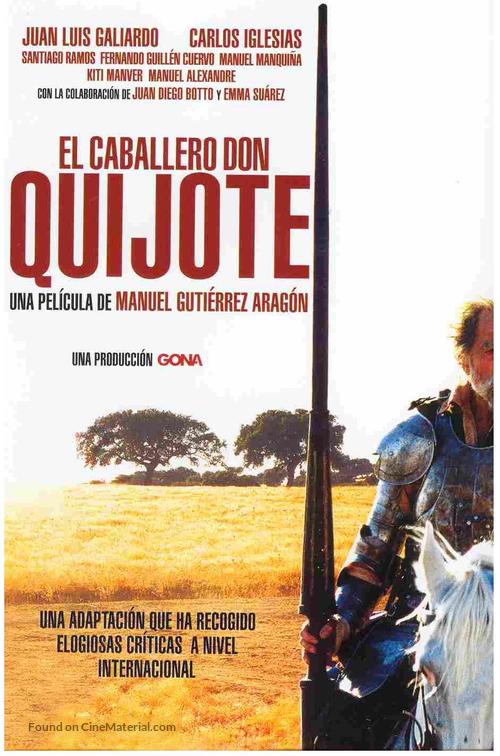 Caballero Don Quijote, El - Spanish VHS movie cover