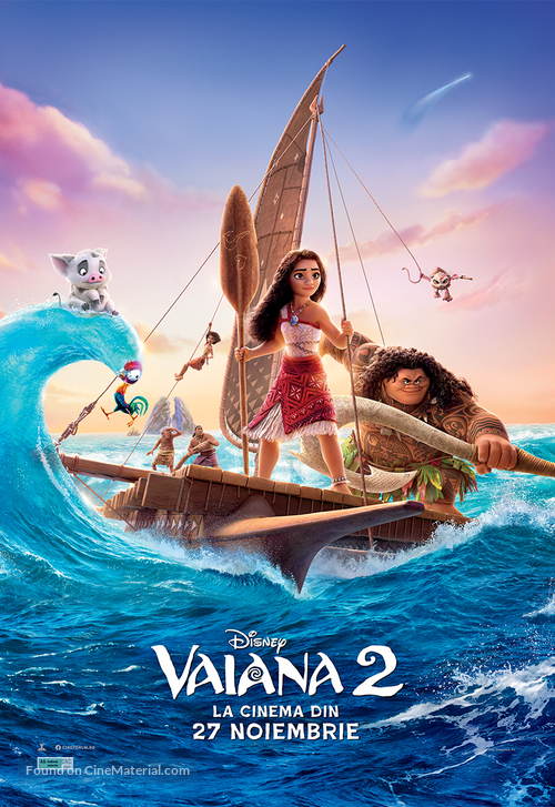 Moana 2 - Romanian Movie Poster