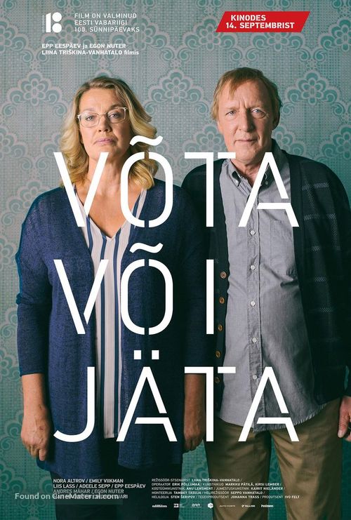 V&otilde;ta v&otilde;i j&auml;ta - Estonian Movie Poster