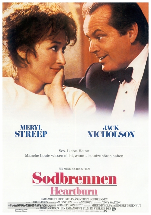 Heartburn - German Movie Poster