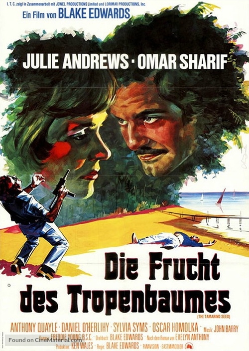 The Tamarind Seed - German Movie Poster