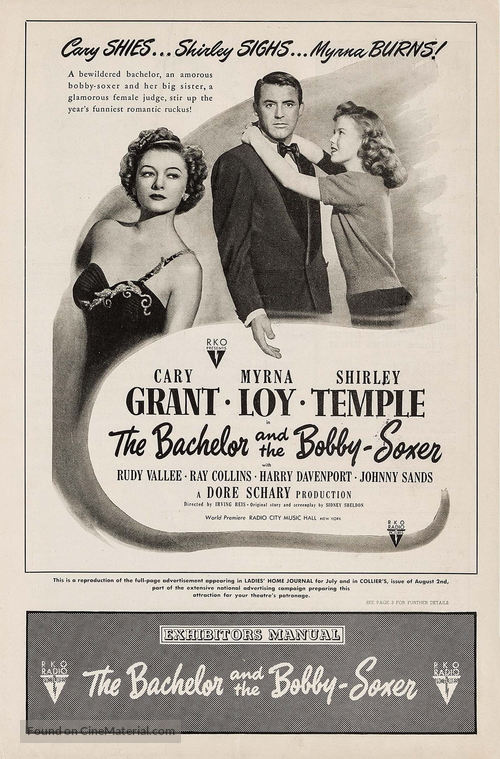The Bachelor and the Bobby-Soxer - poster