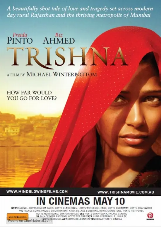 Trishna - Australian Movie Poster