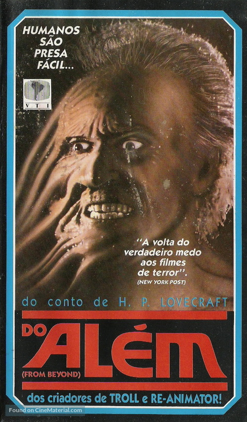 From Beyond - Brazilian VHS movie cover