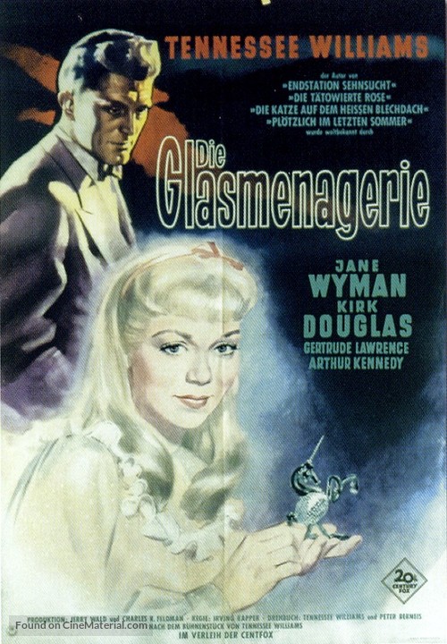 The Glass Menagerie - German Movie Poster