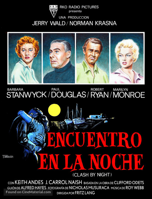 Clash by Night - Spanish Movie Poster