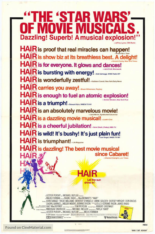 Hair - Theatrical movie poster