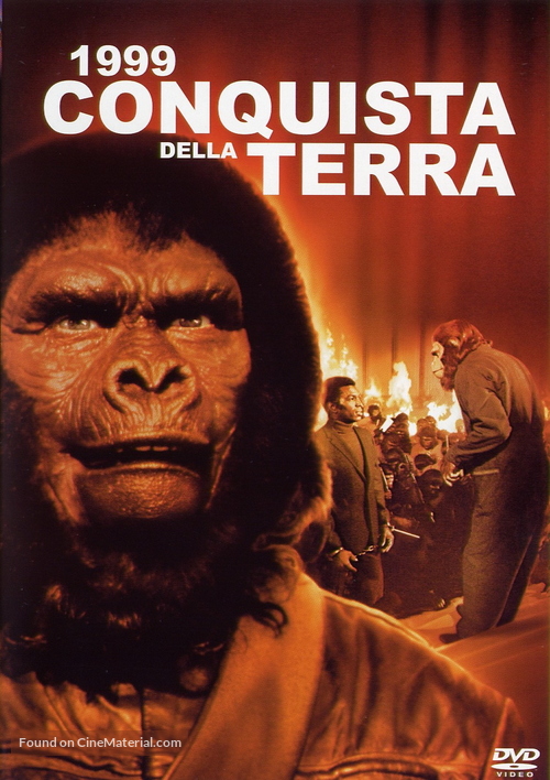 Conquest of the Planet of the Apes - Italian DVD movie cover
