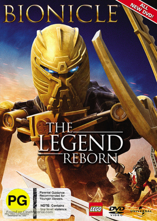 Bionicle: The Legend Reborn - New Zealand Movie Cover