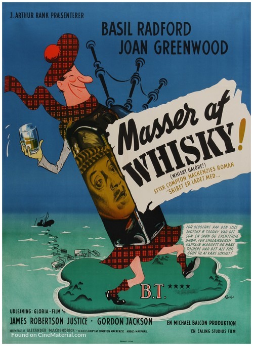 Whisky Galore! - Danish Movie Poster