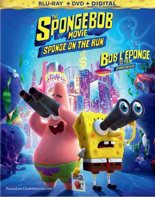 The SpongeBob Movie: Sponge on the Run - Canadian Blu-Ray movie cover