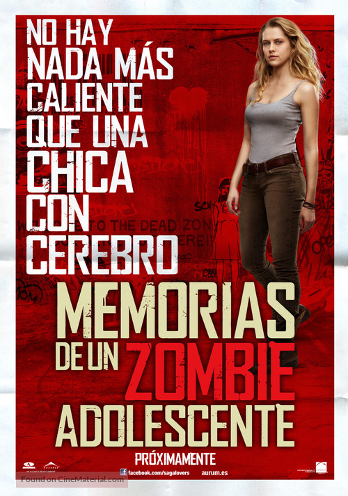 Warm Bodies - Spanish Movie Poster