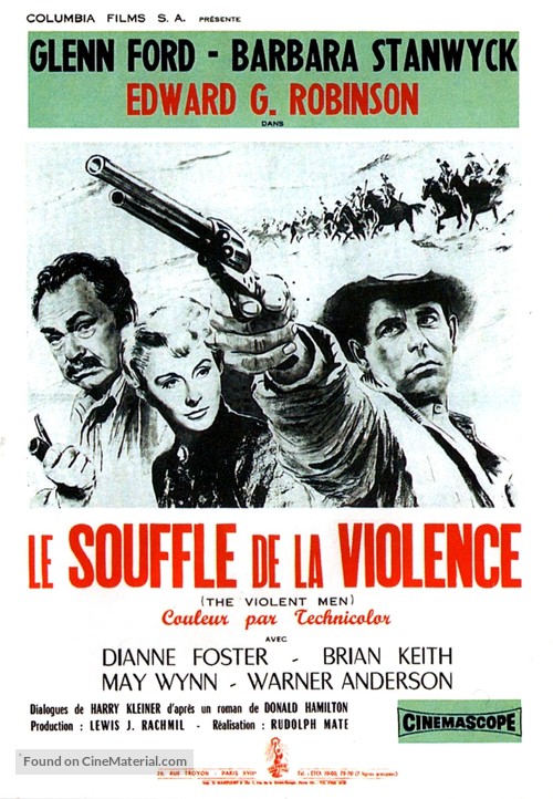 The Violent Men - French Movie Poster