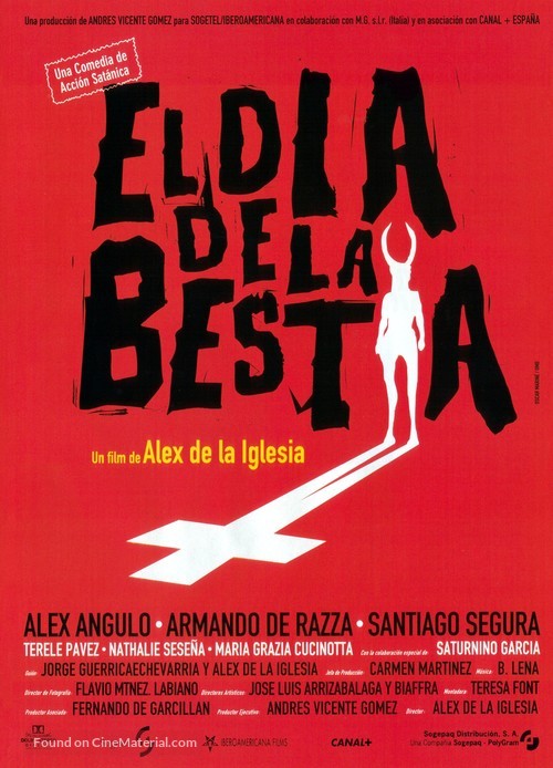 El d&iacute;a de la bestia - Spanish Movie Poster