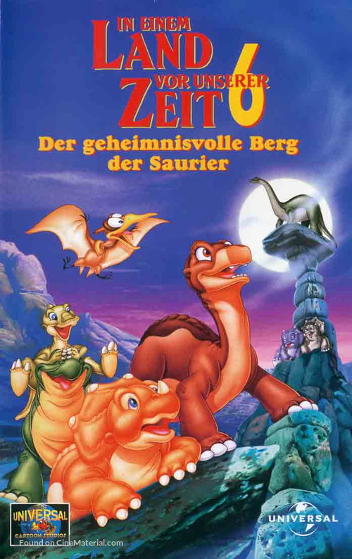 The Land Before Time VI: The Secret of Saurus Rock - German VHS movie cover