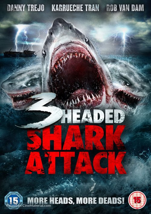 3 Headed Shark Attack - British Movie Cover