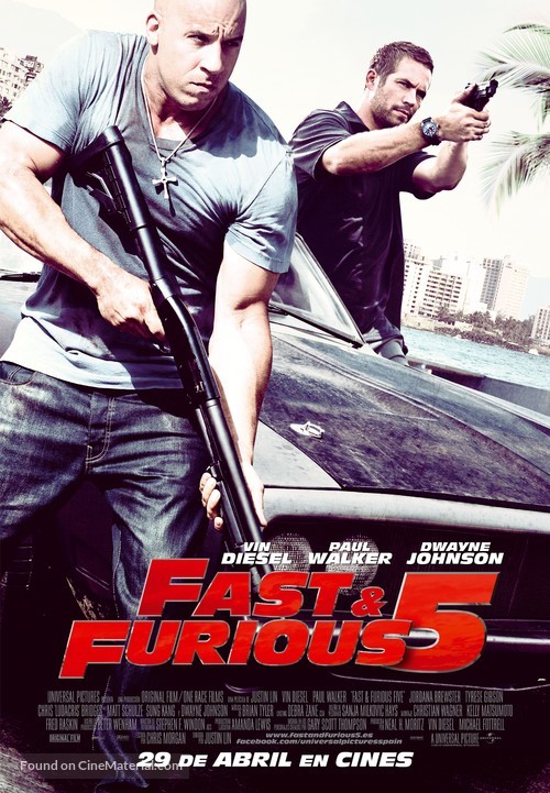 Fast Five - Spanish Movie Poster