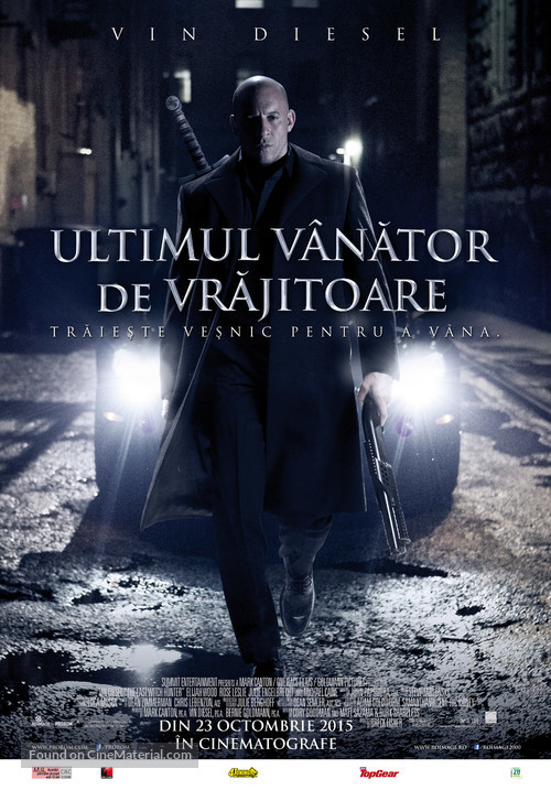 The Last Witch Hunter - Romanian Movie Poster